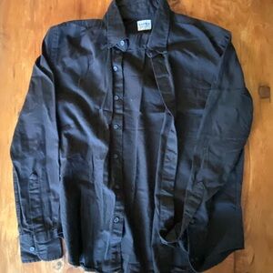 Black Button-Up Shirt / Canadian Made UNITED Dry Goods